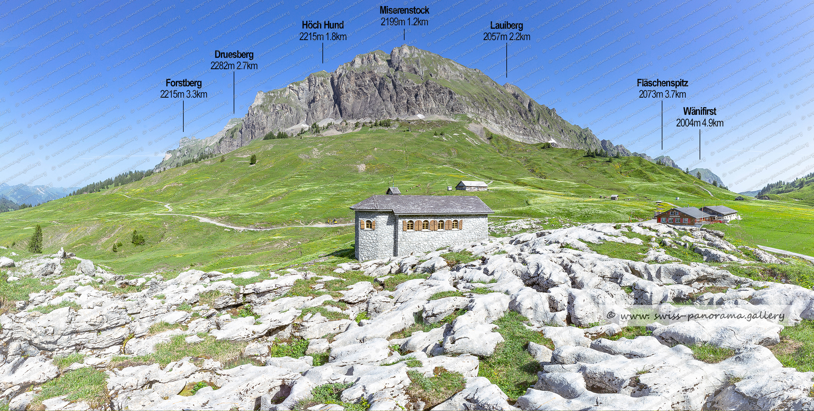 swiss panorama gallery Alpenpanorama Panorama Pragelpass swiss panorama.gallery, Höch Hund 2215m 2.3km, Chlabdächer 2144m 2.4km, Druesberg 2282m 2.2km, Miserenstock 2199m 2.5km, Forstberg 2215m 2.1km, Rot Grind 1951m 1.6km, , Fläschenspitz 2073m 3.7km, Forstberg 2215m 3.3km, Druesberg, Höch Hund 2215m 1.8km, Wänifirst 2004m 4.9km, Miserenstock 2199m 1.2km